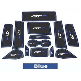 Resim Genel Markalar Peugeot 3008-5008 Gt Logolu 13 Parça Kaymaz Ped Mavi 