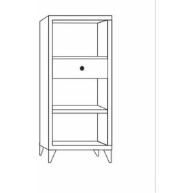 Resim 1 Kapılı 1 Çekmeceli Beyaz Ekmeklik Beyaz 