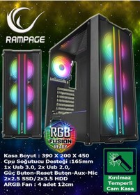 Resim Warbox Pitbull Xeon X5650 16 GB 256 GB SSD 4 GB R7-240 22" W10P Masaüstü Oyuncu Bilgisayarı 