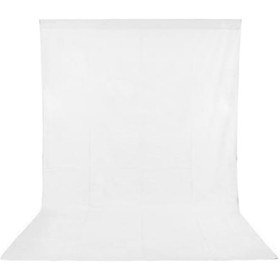 Resim Neevoyu Stüdyo Ve Portre Çekimleri İçin 1.6x3m Beyaz Nonwoven Filtre Arka Plan Kumaşı 