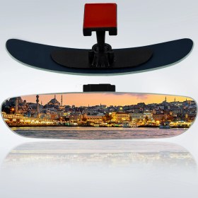 Resim Takgör Ova 5 Dik Kollu Universal Iç Dikiz Aynası 24X5 cm 