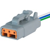 Resim DEUTSCH Dtm06-3s Erkek Konnektör 3 Pin Kablolu 