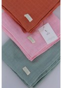 Resim 3'lü Organik Pamuk Müslin Örtü Seti Kız Bebek Model 3 Pembe, Tarçın, Nil 3 Adet 75x85 CM Pembe Tarçın Nil 