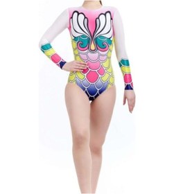 Resim Cd 20 Baskılı Cimnastik Mayo Çok Renkli 