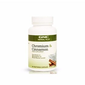 Resim GNC Chronium & Cinnamon 60 Kapsül 