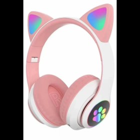 Resim Karler Bass STN28 Kablosuz Kedi Kulaklık - Pembe 