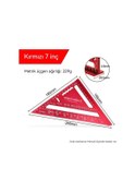 Resim Jzcat Üçgen Cetvel 45 Derece İletki Açı Cetveli Çok Fonksiyonlu Dik Açı Cetveli Ağaç İşleme Dekorasyon Aracı- Kırmızı Alüminyum 7 İnç Metrik Ah 