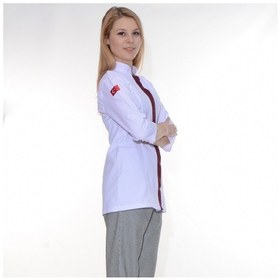Resim Aşçı Ceketi Bayan Beyaz 