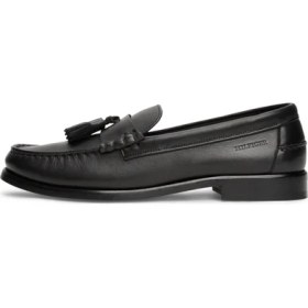 Resim Tommy Hilfiger Siyah Erkek Klasik Ayakkabı Hılfıger Tassel Lth Loafer 