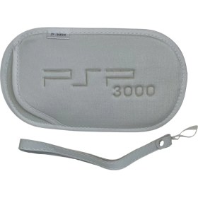 Resim YUES PSP 2000/3000 Soft Çanta Kılıf + Bileklik – Beyaz (PSP-2000/3000 Uyumlu) 