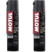 Resim Motul C4 Racing Motosiklet Zincir Yağlama Spreyi 2 x 400 ml 
