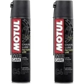 Resim Motul C4 Racing Motosiklet Zincir Yağlama Spreyi 2 x 400 ml 