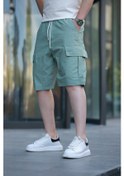 Resim Madmext Yeşil Kargo Cepli Erkek Şort E6571 Yeşil 