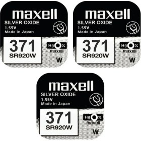 Resim Maxell 371 SR920SW 1.55V Saat Pili 3 Adet 