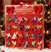 Resim İndirim 2025 Advent Takvimi, 24 Günlük Akrilik Ağaç Süsleri, Kancalı Noel Geri Sayım Süsleri Birds Sai 