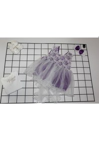 Resim Ponpon Baby Kız Bebek Mevlüt Takımı 4'lü Mor 