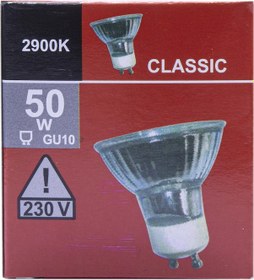 Resim Classic 2900K 50W 230V G.U10 Duy Sarı Renk 