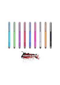 Resim Ulzyvf Metal Kalem Seti: 2 Adet Stylus Kalem, 2 Yedek Disk Uç, 2 Yedek Fiber Uç, Çok Renk Seçeneği, Pratik Kalem Seti 