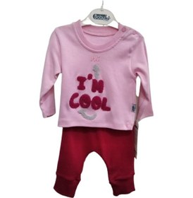 Resim Cebeciticaret Kız Bebek Pembe Alt Üst Takım %100 Pamuklu (479848954) 