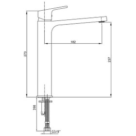 Resim Eca Tiera Yüksek Tip Lavabo Bataryası Beyaz 104888002 