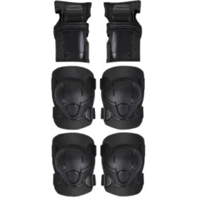 Resim Paten ve Kaykay Koruyucu Donanım Setleri Dirsek Diz Pedleri Bisiklet Kaykay L Beden 