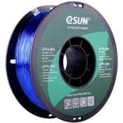 Resim eSUN 1,75 mm eTPU-95A Şeffaf Mavi Filament (1 KG) 