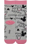 Resim Dode Flora Disnep Kadın Çizgi Film Minnie Mouse Desenli Pamuklu Soket Çorap Pembe 