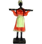 Resim Tepsili Kadın Biblo C 0094 - Turuncu 