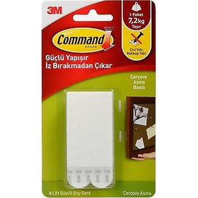 Resim 3M 17206 Command Büyük Boy Cırt Bant 4 Paket 