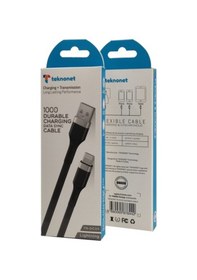 Resim Teknonet TN-DC05 Plastik Lightning Şarj Ve Data Kablosu 100 CM 