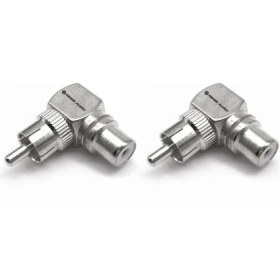 Resim Reiss Audio Çevirici Jack Birleştirici 1 Rca Erkek To 1 Rca Dişi Metal Gümüş 2 Adet Reiss Audio RS-GL1F1M 