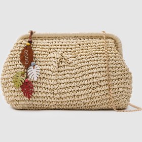 Resim OGGO Hasır Large Clutch & Çapraz Çanta 
