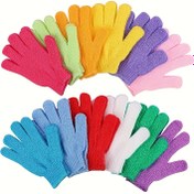 Resim 4/12/16/20/40 Adet Peeling Banyo Eldiveni Seti - Derin Temizlik ve Masaj için Çift Dokulu Naylon Ovma, Zengin Köpük, Nazik Eksfoliasyon - Ev & Spa Kullanımı 