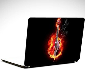 Resim Gitar Ateş Laptop Sticker 15.6 Inch (38X27Cm) 