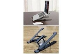 Resim Nacario Yükseklik Ayarlı Plastik Laptop Standı, Kolay Kurulum, Taşınabilir, Ergonomik ve Konforlu, Bilgisayar Standı 