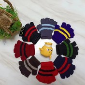 Resim Soğuk ve Rüzgar Geçirmez Sıcak Parmaksız Örgü Eldivenler, 3-7 Yaş Arası Erkek ve Kızlar İçin, Sonbahar ve Kışta Anaokulu İlkokul Öğrencileri İçin Basit Elastik Eldivenler 