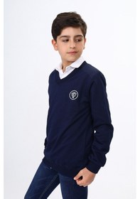 Resim Toontoy Kids Toontoy Erkek Çocuk Okul Baskılı Sweatshirt Lacivert 