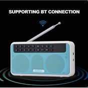Resim Mufunye Rolton E500 Yeşil Multifonksiyonlu Bluetooth Hoparlör: Radyo, El Feneri, Arama, Tf Kart, Kayıt Ve Led Ekran 