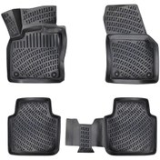 Resim Seat Tarraco 3D Paspas Havuzlu 2018 Sonrası Siyah Friemats N11.8606 
