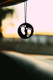 Resim mufamet Metal Bebek Ayağı Motifli Dikiz Aynası Süsü Oto Aksesuar Araba Süsü 