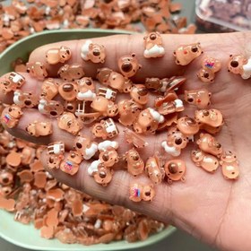 Resim 20/50 adet Sevimli Karikatür Kapibara Tırnak Süsleri - Parlak Plastik Önceden Yapışkanlı Tırnak Sanatı Şansları, Karışık Kahverengi ve Beyaz Renklerle, El ve Ayaklar için Hayvan Temalı Tek Kullanımlık Tırnak Aksesuarları, Hayvan Temalı Tırnaklar | Çekici Tırnak Sanatı | Parlak Bitiş Şansları 