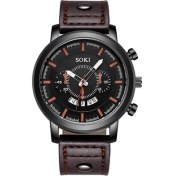 Resim Hanyang Kahverengi 2022 Soki Marka Avrupa ve Amerika Bahar Yeni Sıcak Stil Rahat Moda Iş Erkek Pu Kayış Takvim Spor Kuvars Izle (Yurt Dışından) 