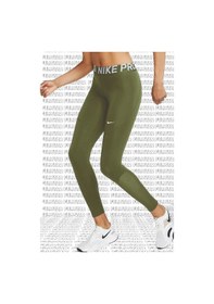 Resim Nike Pro Tigh Fit Full Length Leggings Toparlayıcı Tam Boy Tayt Haki Kahverengi Haki 