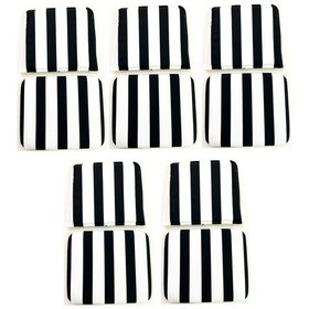 Resim Knsz minder seti 5 li mazlum tuan kumaş oturma ve sırt tel sandalyesi minderi bir arada 