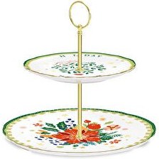 Resim Mamma Mia 2 Katlı Kek Standı Yeşil 