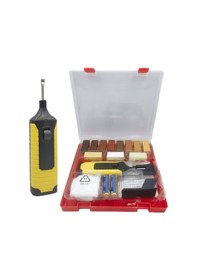 Resim Xiyyadms Elektrikli Ahşap Zemin Tamir Seti - Delik Ve Çizik Tamiri, 100 C Erime, Şarjlı Pili, Ev Tamir Araçları Stokta 