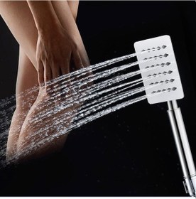 Resim T-may Sart Eko Mafsallı Duş Seti Üst Takımı Krom 