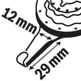 Resim Bosch ALI 12 SC Macun Temizleme İçin Raspa Bıçağı (2608664231) 