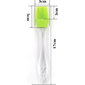 Resim Yayke Silikon Yağlama ve Yumurta Sürme Hamur Işleri Fırçası 