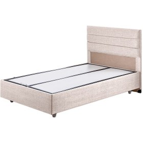 Resim Sofia İkili Set, Sofia Tek Kişilik Baza Başlık Seti Krem 120 x 200 